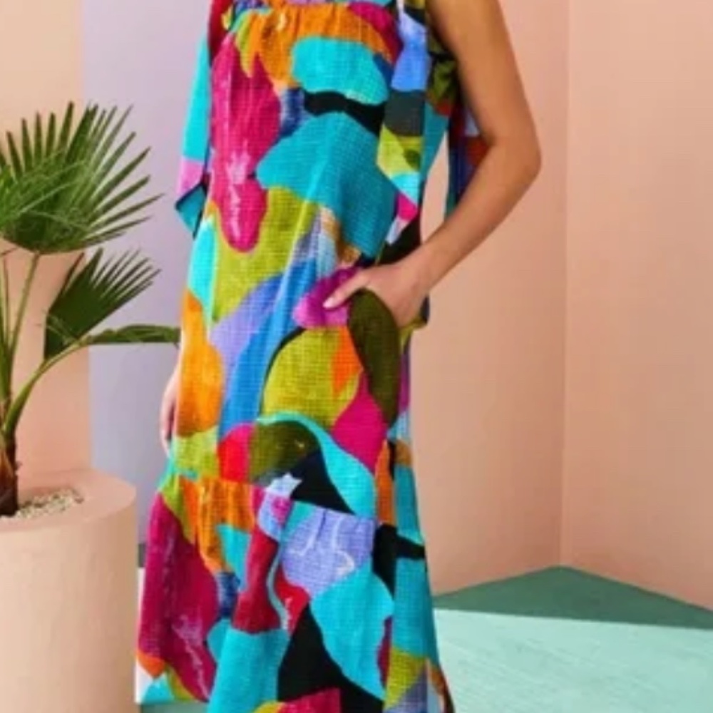 Marie Oliver Maya Midi Dress Jewel Size large